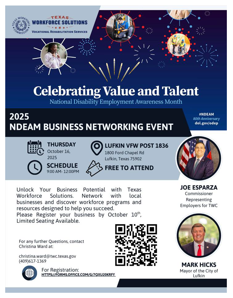 2025 Lufkin NDEAM Flyer Page 1